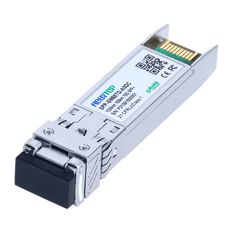 Mellanox 互換 10GBase-ZR SFP+ トランシーバー SMF 1550nm100km LC DOM