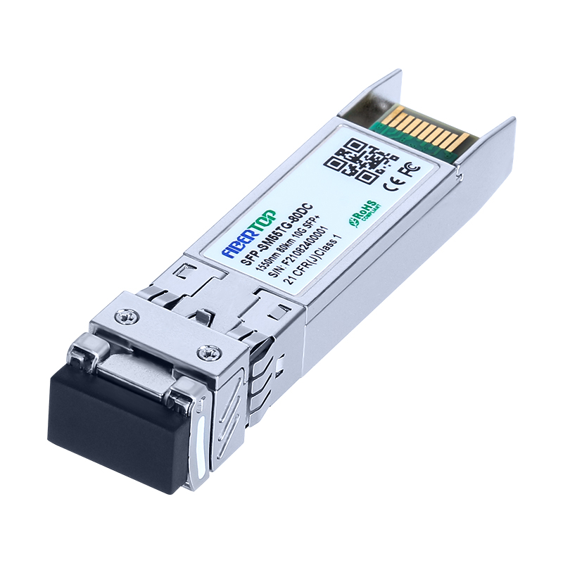 Cisco® SFP-10G-ZR 互換 10GBase-ZR SFP+ トランシーバ SMF 1550nm 80km LC DOM
